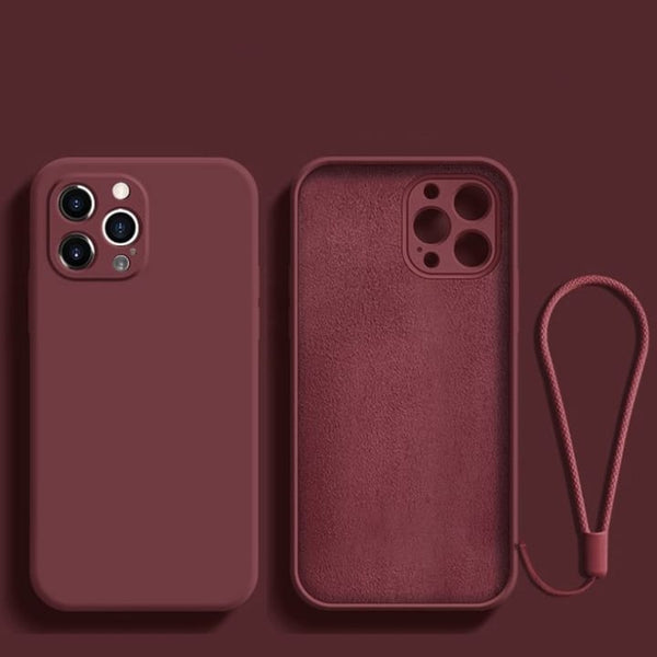 Square Liquid Silicone Phone Case